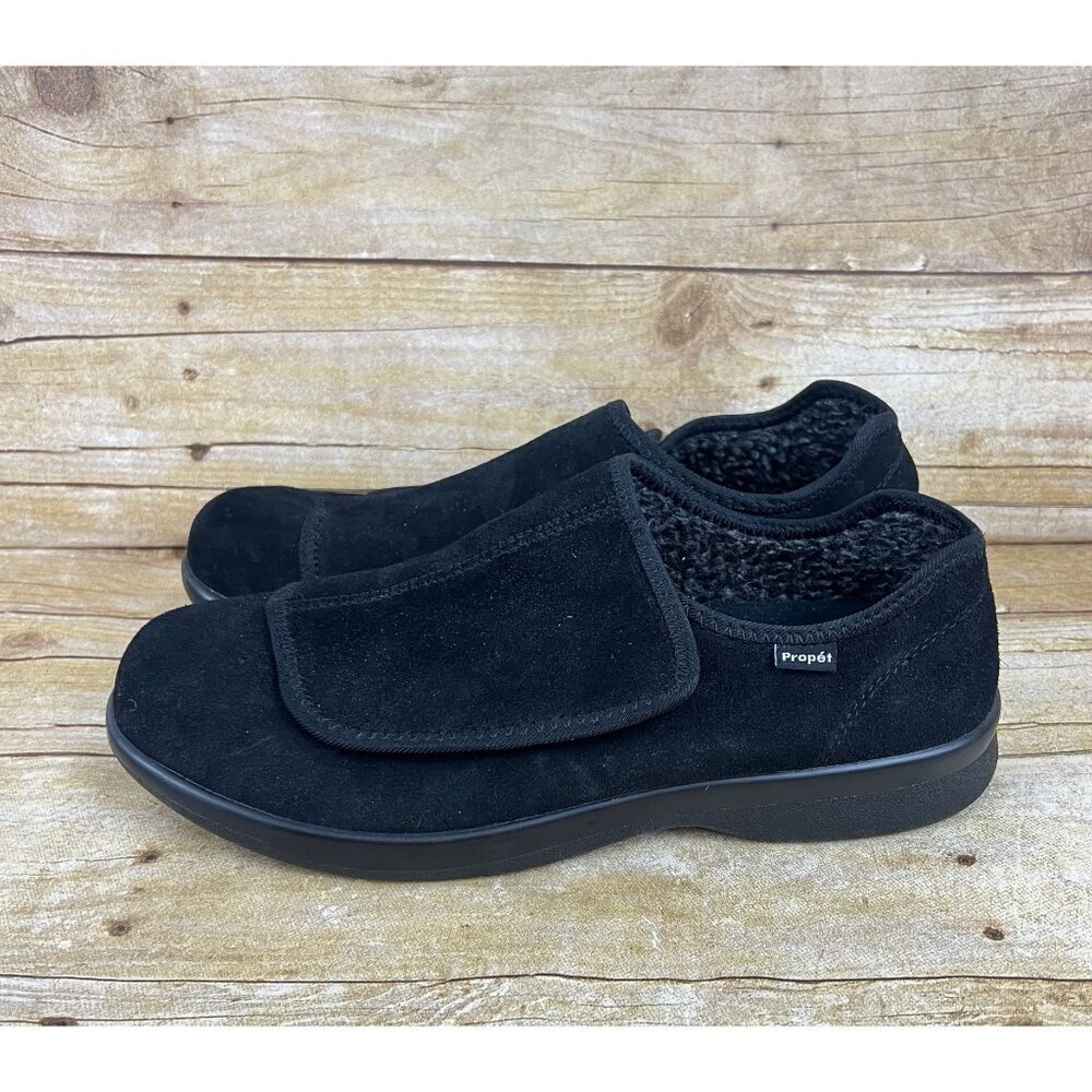 Propet Coleman Men's Slipper Black Suede Size 10 1/2 M (D)  MXA003M - Picture 6 of 7